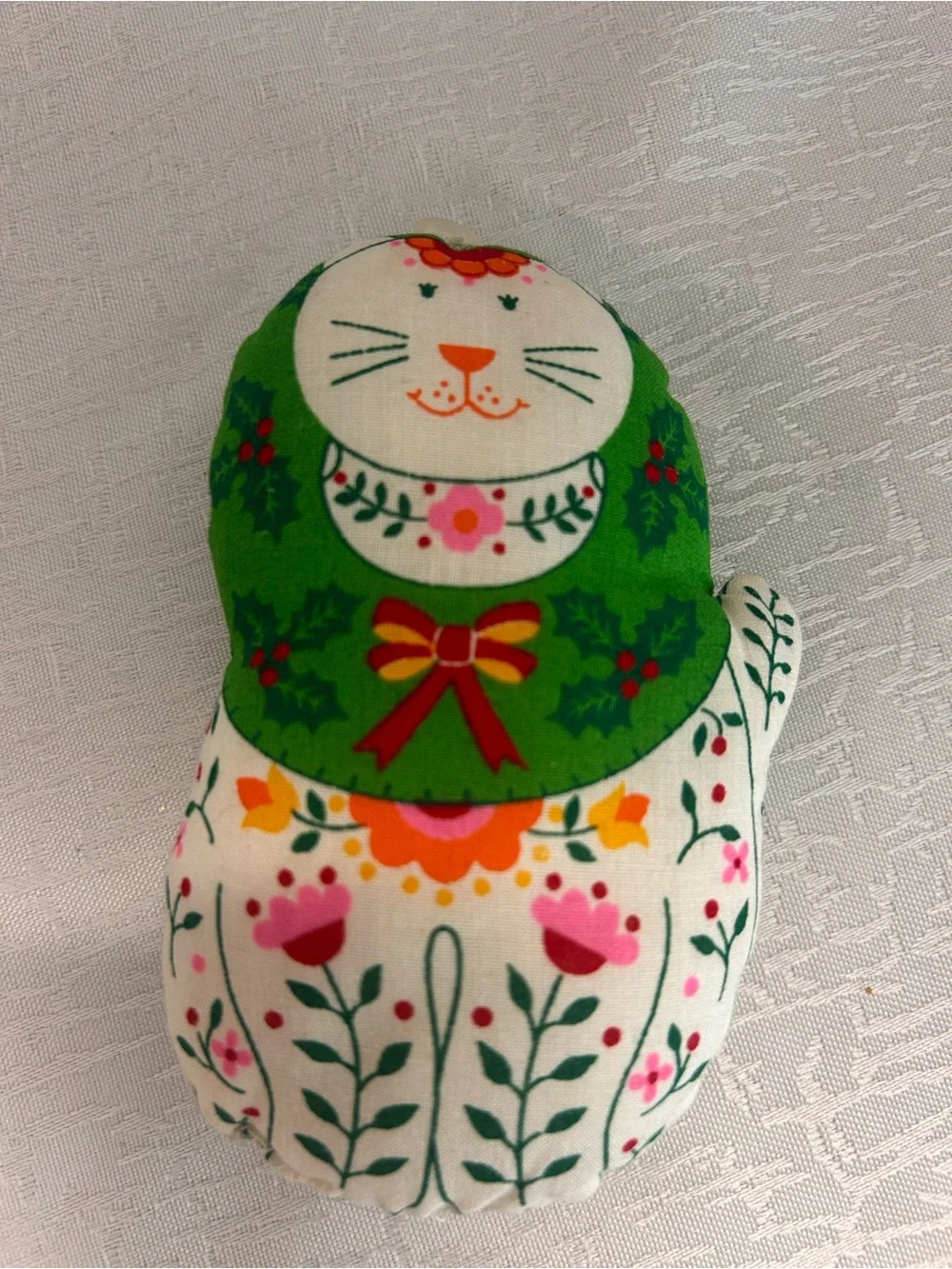 Retro 70s 80s Cut Sew Fabric Pillow Ornaments Folk Art Calico Country Lot of 5